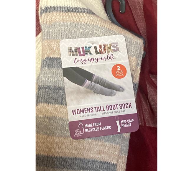 MukLuks Women's Tall Boot Socks, 4-Pairs, New with tags - Picture 3 of 8